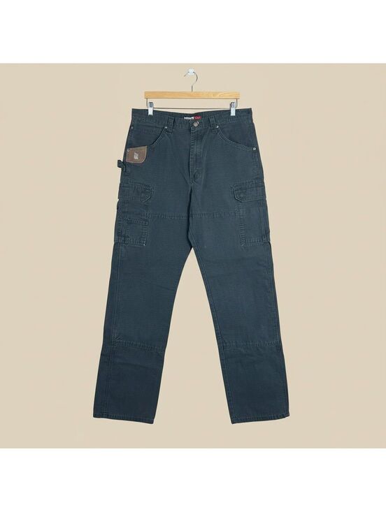 Wrangler Other - Wrangler Riggs Mens Dark Wash Relaxed Fit Jeans 36x33 Utility Workwear Carpenter